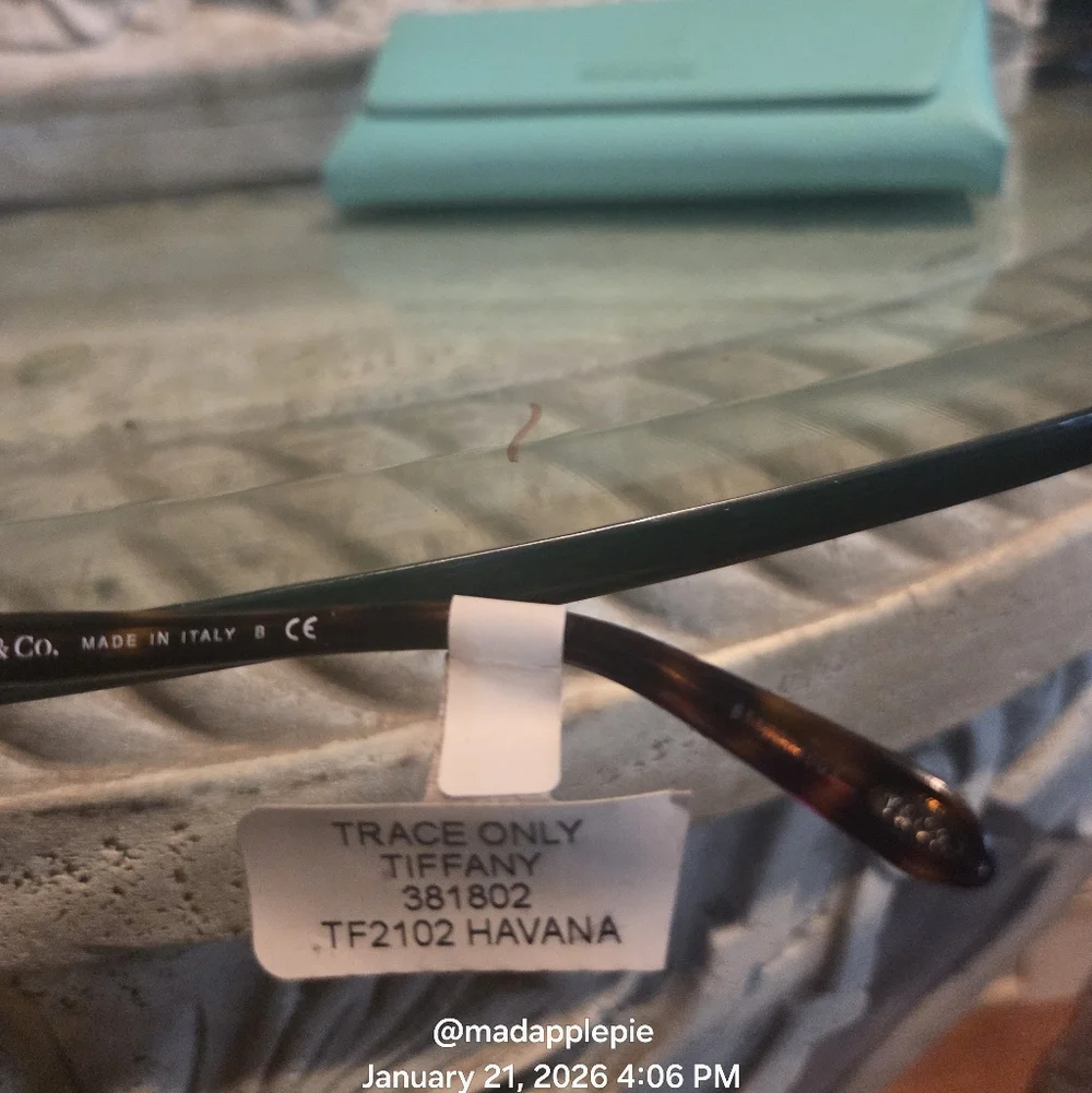 Tiffany & Co. TF2102 Roman Numeral Luxury Eyeglasses Frame Only Tortoise #164